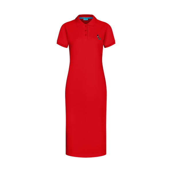 THE STAPLE MAXI POLO-RED