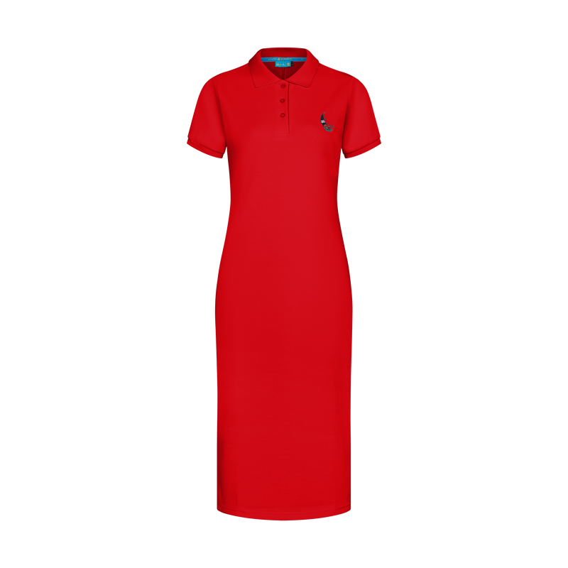 THE STAPLE MAXI POLO-RED