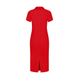 THE STAPLE MAXI POLO-RED