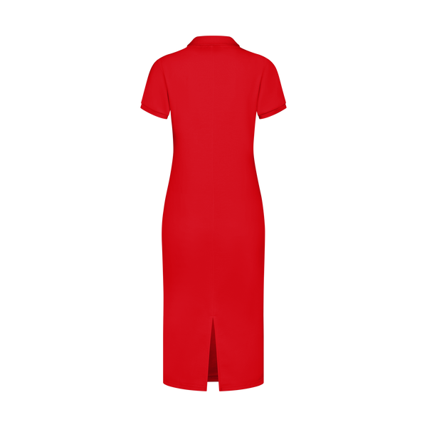 THE STAPLE MAXI POLO-RED