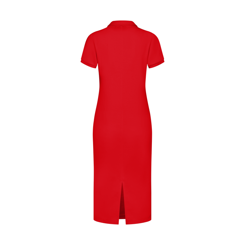 THE STAPLE MAXI POLO-RED