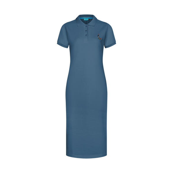 THE STAPLE MAXI POLO-SLATE