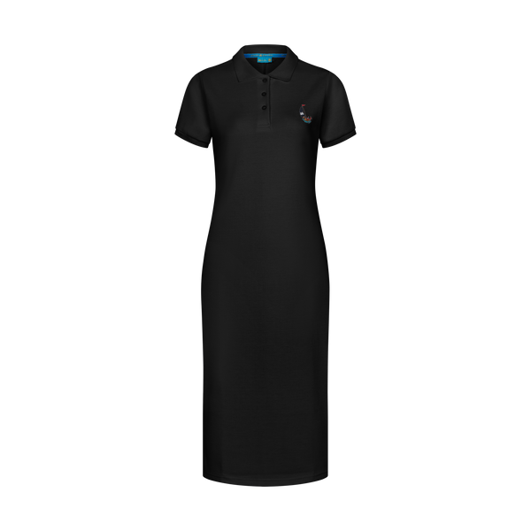 THE STAPLE MAXI POLO-BLACK