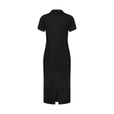 THE STAPLE MAXI POLO-BLACK