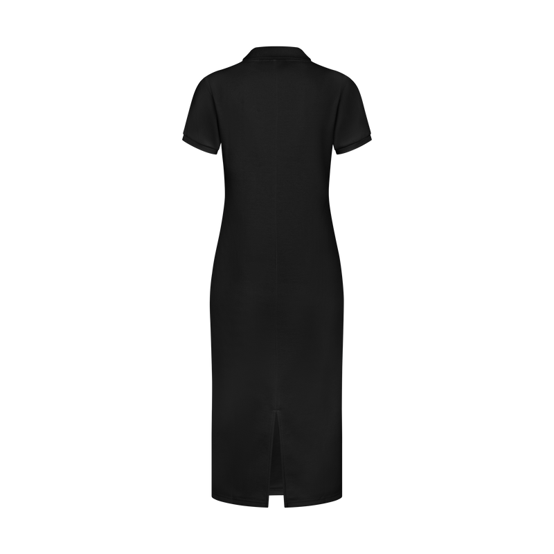 THE STAPLE MAXI POLO-BLACK