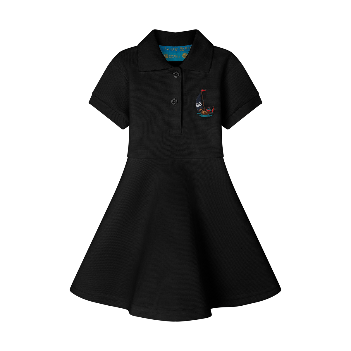 GIRLS STAPLE DRESS-BLACK