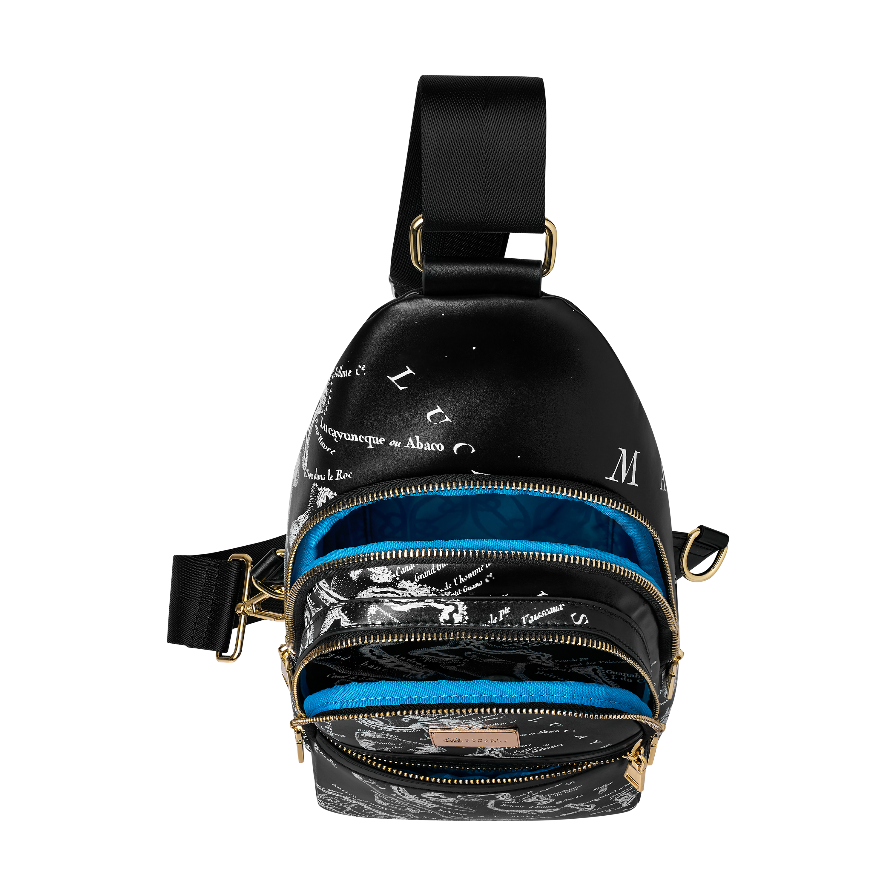 THE CARTE LUCAYOS SHOULDER BAG-BLACK