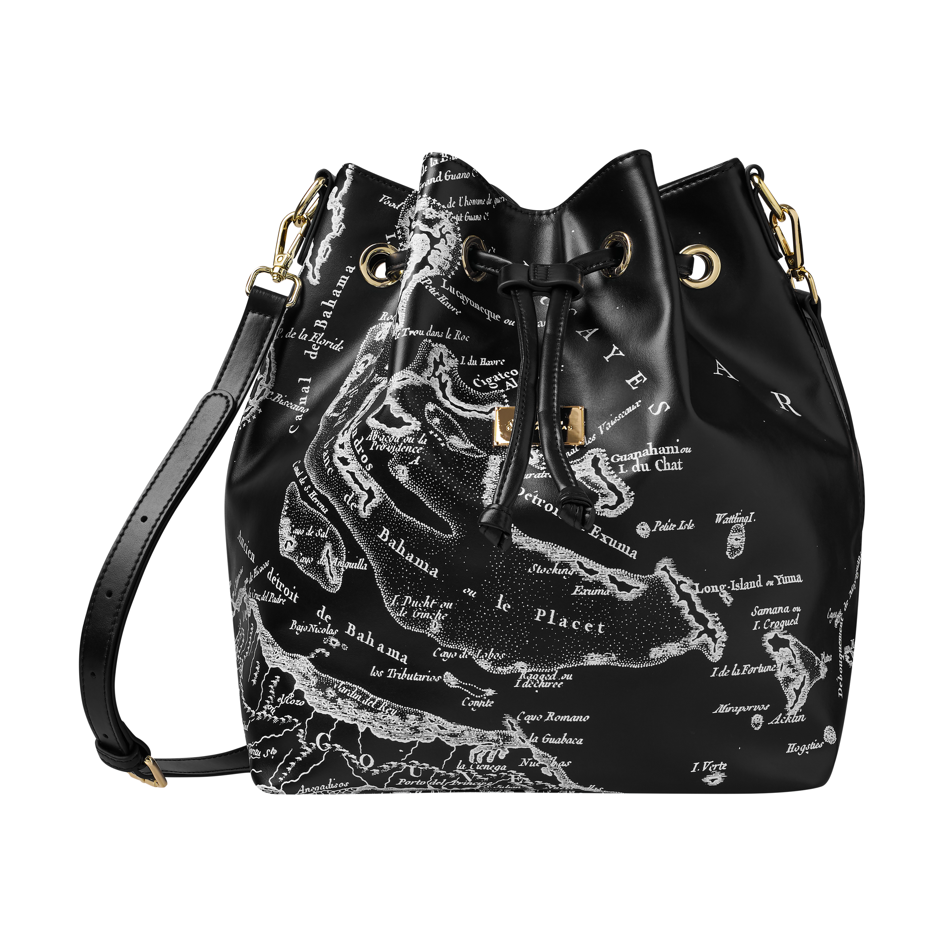 CARTE LUCAYOS BUCKET BAG-BLACK