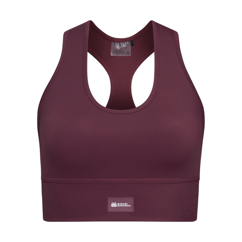 THE UTILITY SPORTS BRA-BURGUNDY