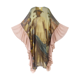 THE MYTHOS RUFFLE KAFTAN- MOCHA