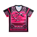 2025 CANCER AWARENESS V-NECK TEE-BLACK