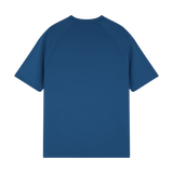 THE MEDALLION RAGLAN TEE-BLUE