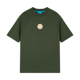 THE MEDALLION RAGLAN TEE-GREEN