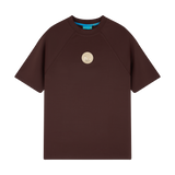 THE MEDALLION RAGLAN TEE-BURGUNDY