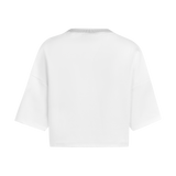 THE COTB MEDALLION CROP TOP-WHITE