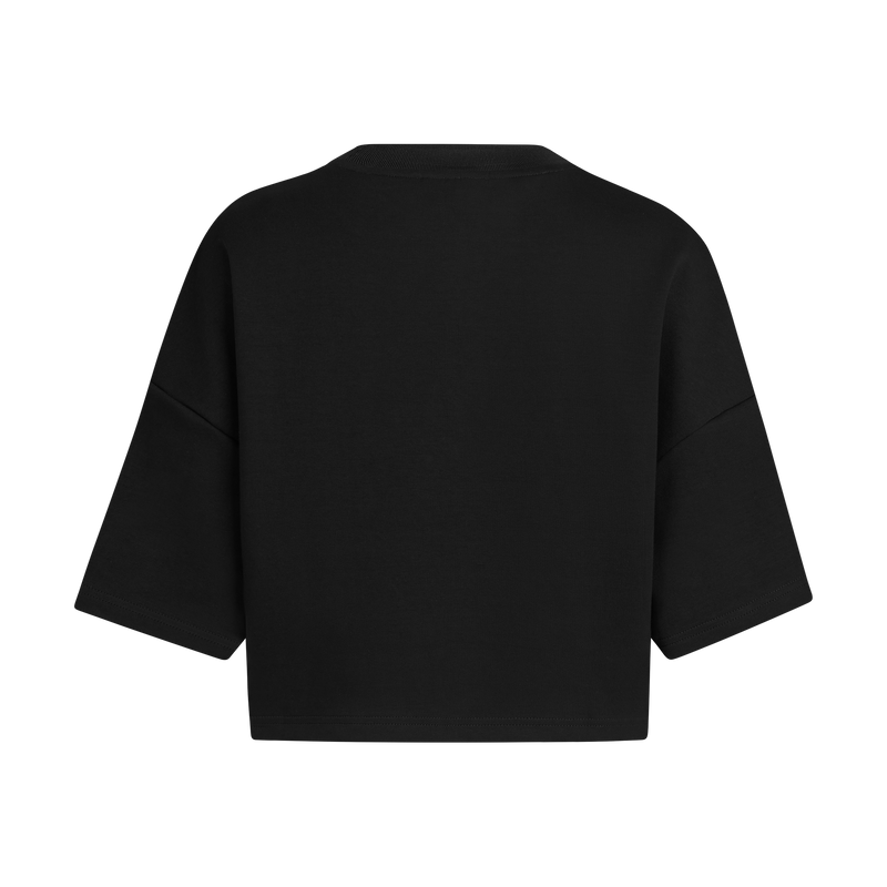 THE COTB MEDALLION CROP TOP-BLACK