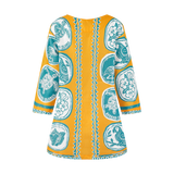 THE COMMERCIA TUNIC BLOUSE-GOLD