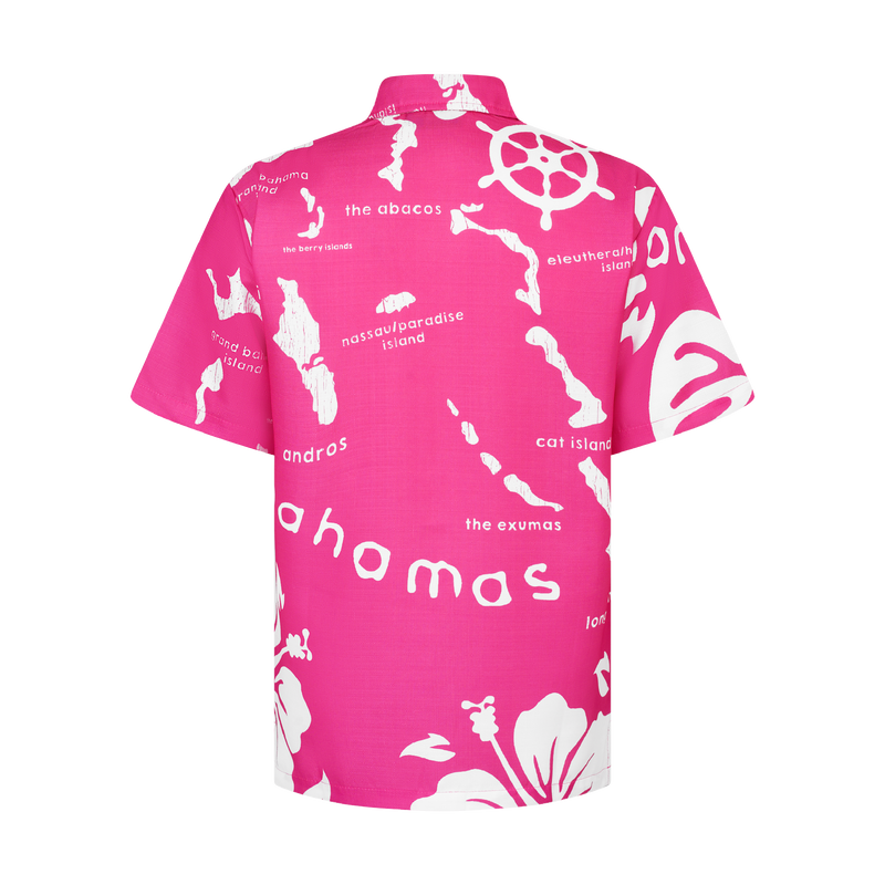 ARCHIPELAGO BUTTON-UP DARK PINK