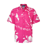 ARCHIPELAGO BUTTON-UP DARK PINK