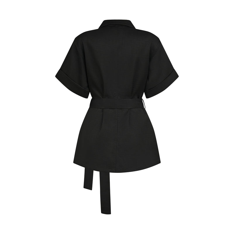THE BOHIO BLOUSE SET-BLACK