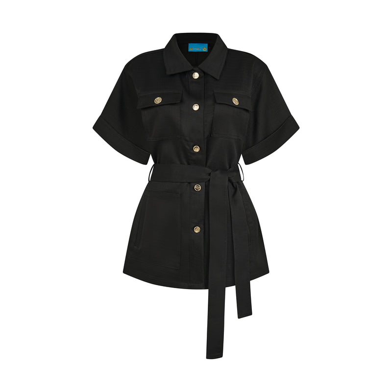 THE BOHIO BLOUSE SET-BLACK