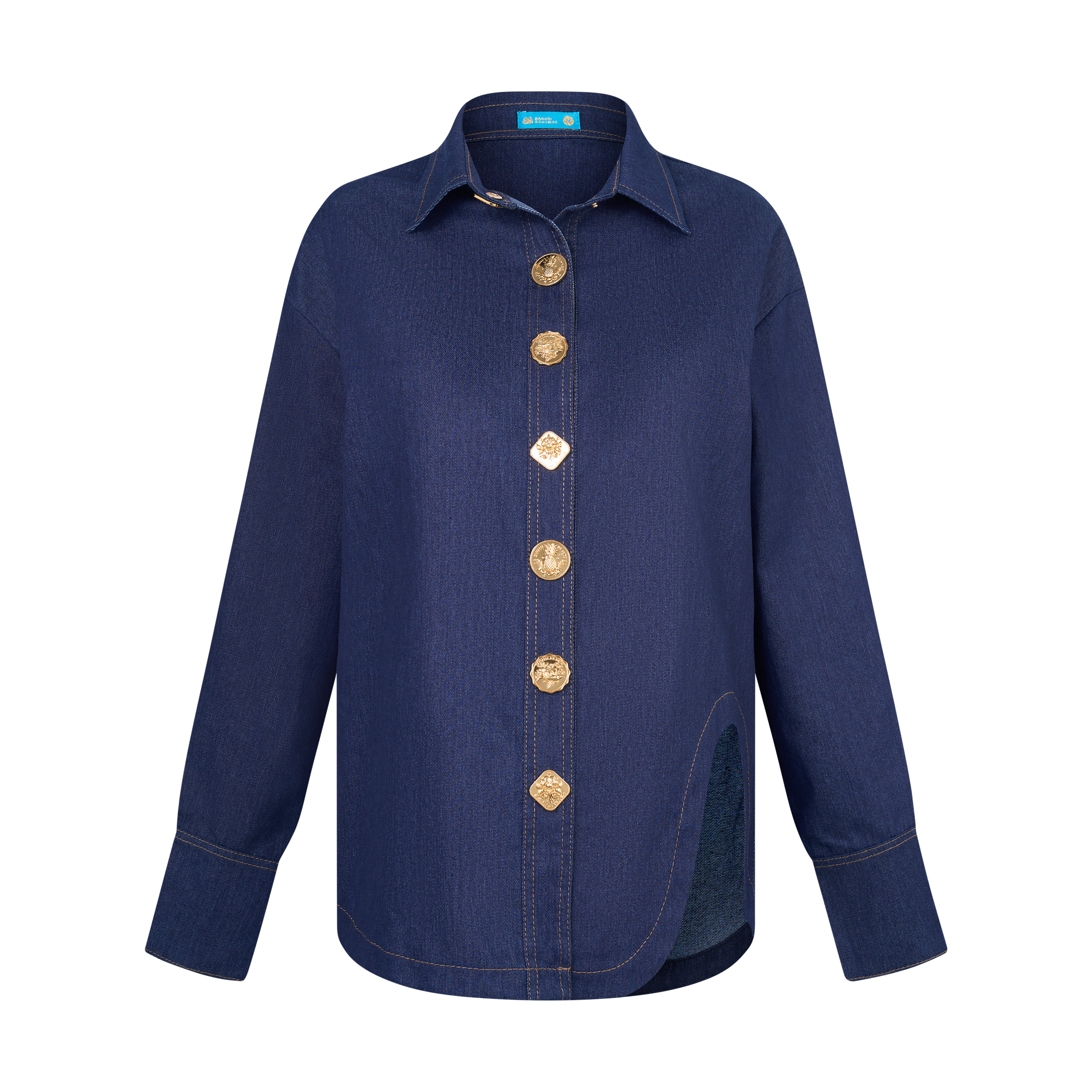 THE DENIM SCOOP SHIRT