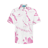 THE ARCHIPELAGO BUTTON UP- WHITE & PINK