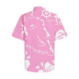 THE ARCHIPELAGO BUTTON UP- PINK & WHITE