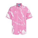 THE ARCHIPELAGO BUTTON UP- PINK & WHITE