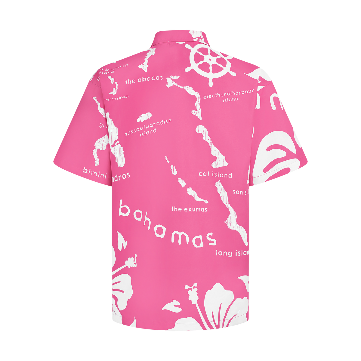 THE ARCHIPELAGO BUTTON UP- FUCHSIA