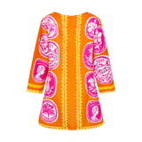 COMMERCIA TUNIC BLOUSE-TANGERINE PINK