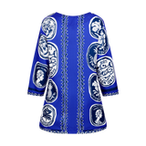 THE COMMERCIA TUNIC BLOUSE-ROYAL