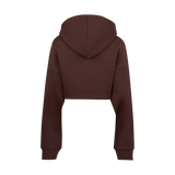 THE MEDALLION CROP PULLOVER-BURGUNDY