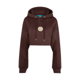 THE MEDALLION CROP PULLOVER-BURGUNDY