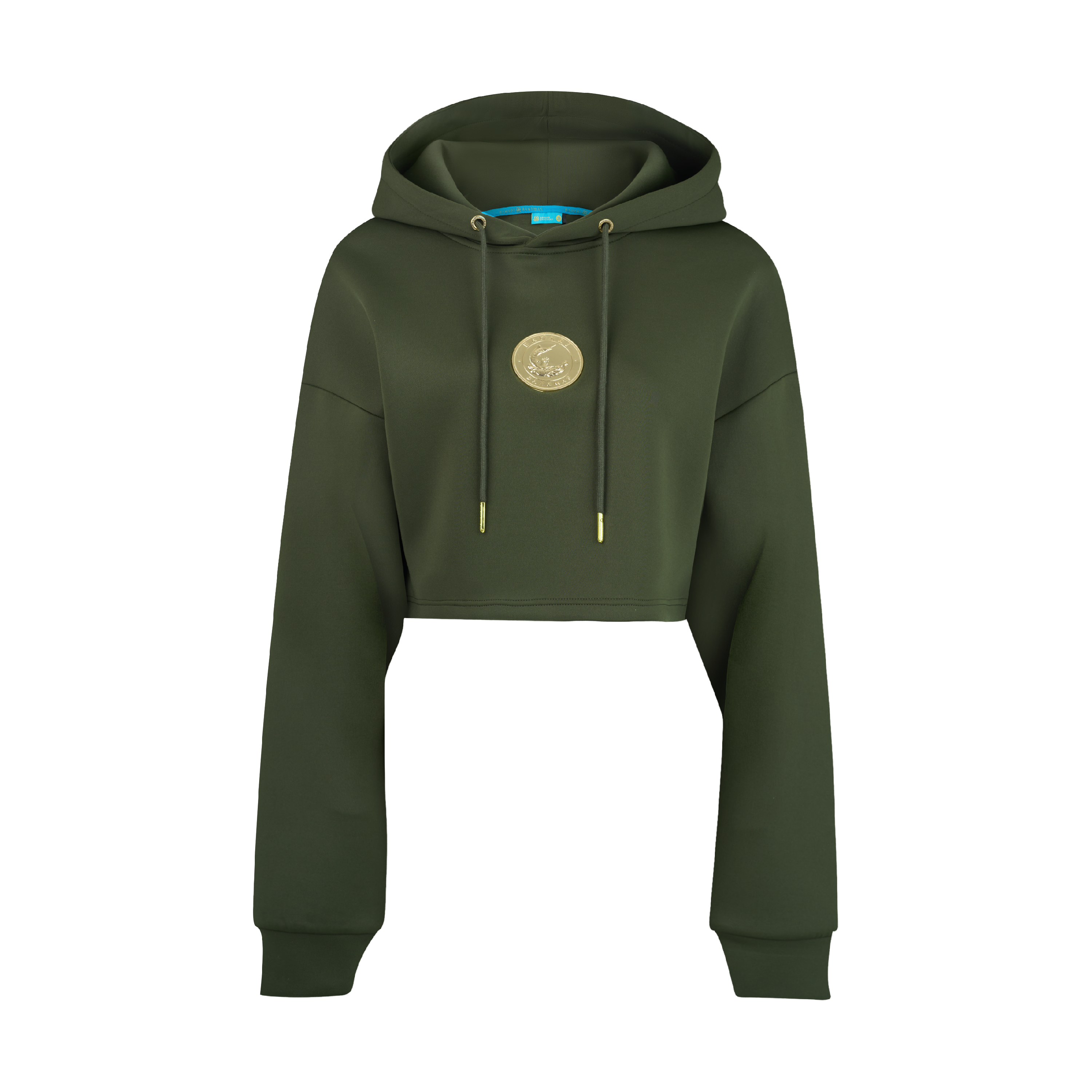 THE MEDALLION CROP PULLOVER-GREEN