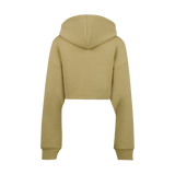 THE MEDALLION CROP PULLOVER-TAN