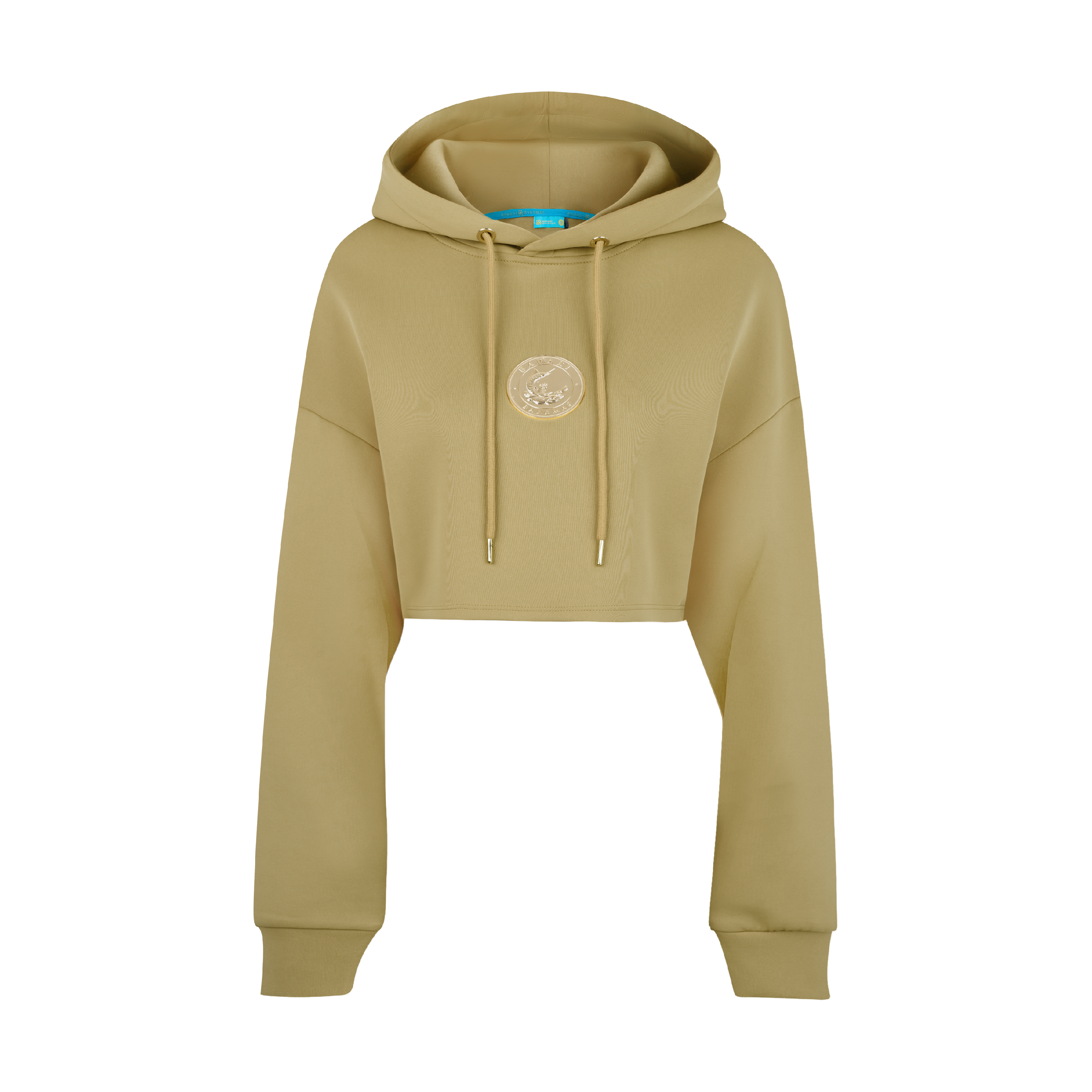 THE MEDALLION CROP PULLOVER-TAN