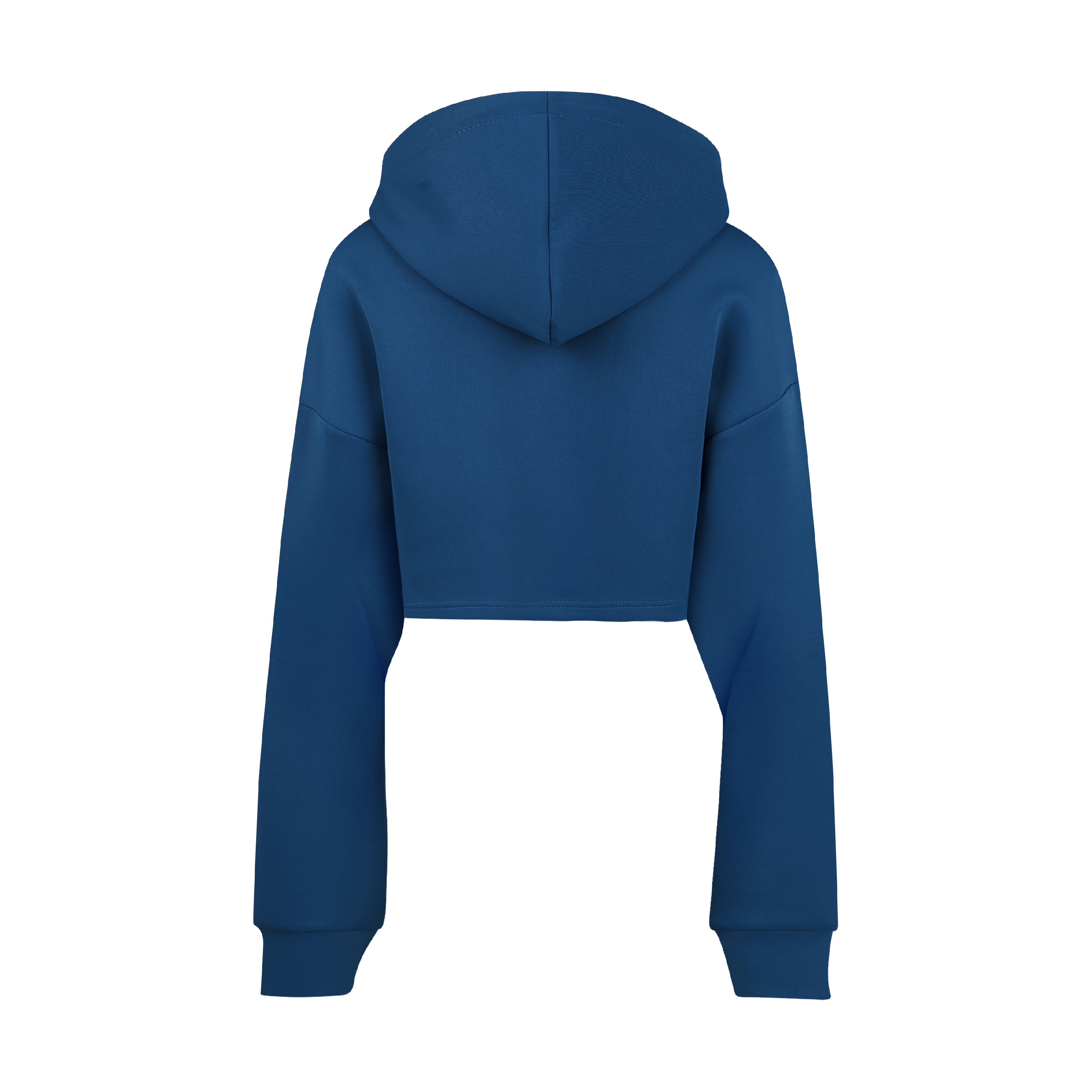 THE MEDALLION CROP PULLOVER-BLUE