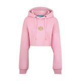 THE MEDALLION CROP PULLOVER-PINK