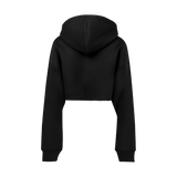 THE MEDALLION CROP PULLOVER-BLACK