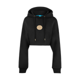 THE MEDALLION CROP PULLOVER-BLACK