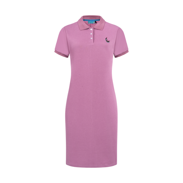 THE STAPLE MAXI POLO-MAUVE