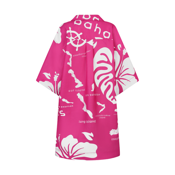 ARCHIPELAGO TUNIC DRESS- DARK PINK
