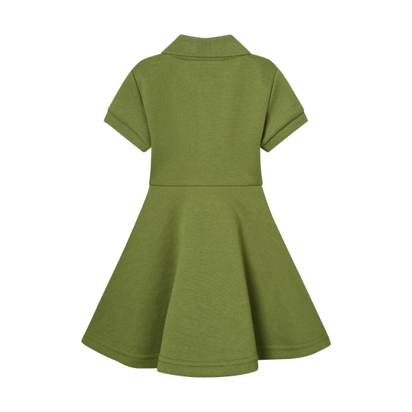 GIRLS STAPLE DRESS-MOSS
