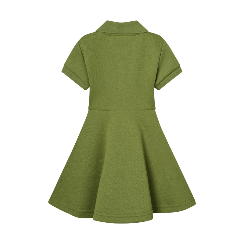 GIRLS STAPLE DRESS-MOSS