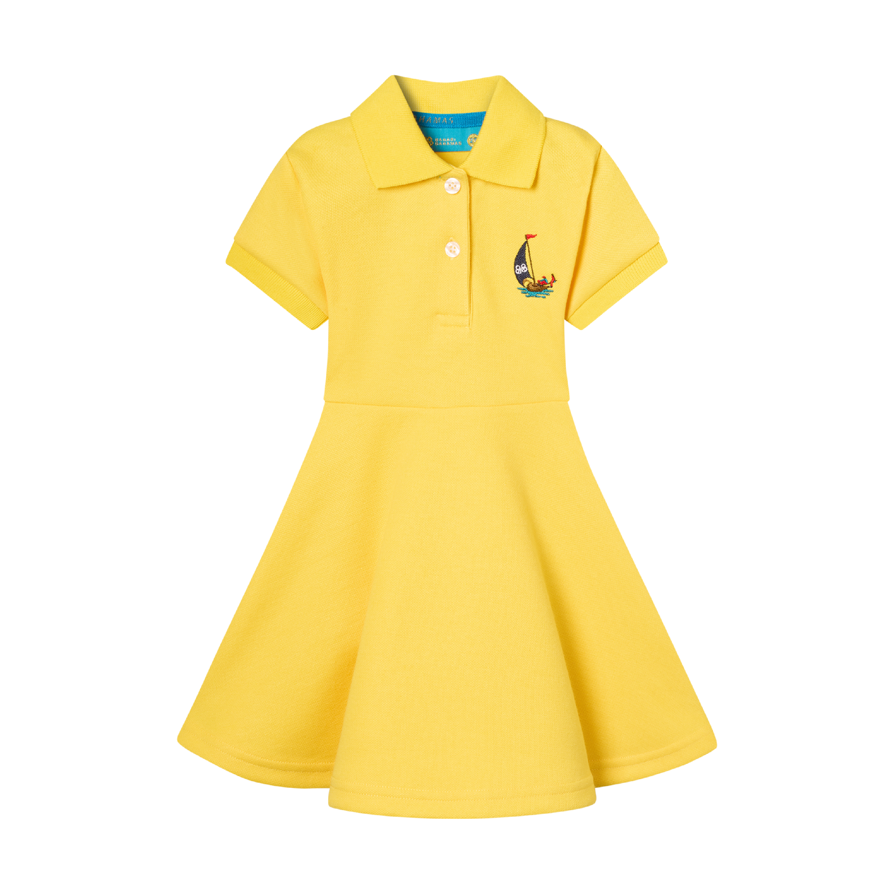 GIRLS STAPLE DRESS-YELLOW