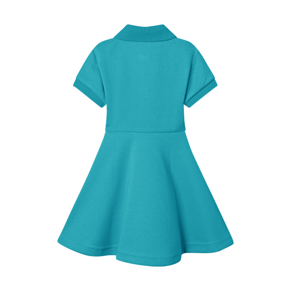 GIRLS STAPLE DRESS-AQUA