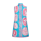 COMMERCIA MINI TUNIC DRESS-AQUA CORAL
