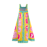 COMMERCIA MAXI DRESS-YELLOW PINK
