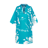 ARCHIPELAGO TUNIC DRESS-AQUA & WHITE